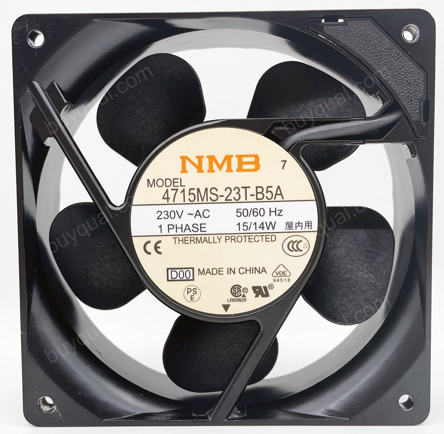 NMB 4715MS-23T-B5A 4715MS-23T-B5A-D00 4715MS-23T-B5A-A00 230V 15W/14W Cooling Fan NMB 4715MS-23T-B5A 4715MS-23T-B5A-D00 4715MS-23T-B5A-A00 230V 15W/14W Cooling Fan